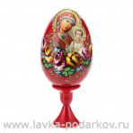 Яйцо пасхальное на подставке "Божья Матерь Казанская"