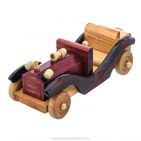 Деревянная игрушка "Ретро автомобиль", фотография 0. Интернет-магазин ЛАВКА ПОДАРКОВ