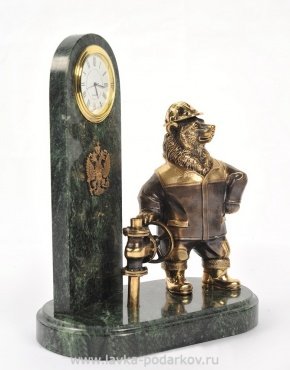 Часы "Медведь-нефтяник", фотография 0. Интернет-магазин ЛАВКА ПОДАРКОВ