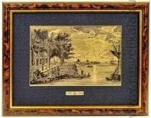  /30*40см Офорт черно-белый  "Восход солнца. Санкт-Петербург"