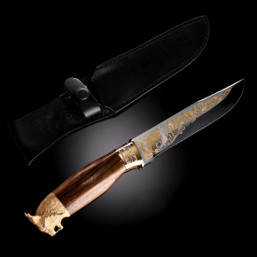 Нож сувенирный "Рысь" Златоуст, фотография 0. Интернет-магазин ЛАВКА ПОДАРКОВ