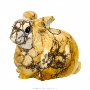 Скульптура из натурального камня "Кролик". Ангидрид, фотография 0. Интернет-магазин ЛАВКА ПОДАРКОВ