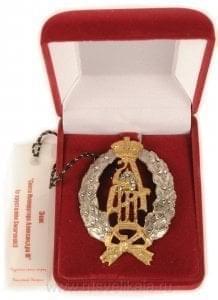 12038 Фалеристика ЗНАК "Свита Императора Александра III" (с хрусталём Swarovski)