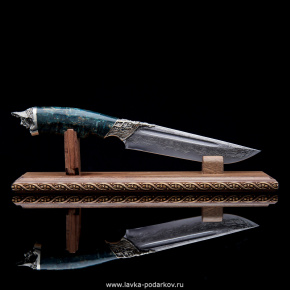 Нож сувенирный "Корсар" на подставке, фотография 0. Интернет-магазин ЛАВКА ПОДАРКОВ