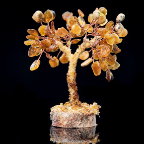Денежное дерево из янтаря, фотография 0. Интернет-магазин ЛАВКА ПОДАРКОВ