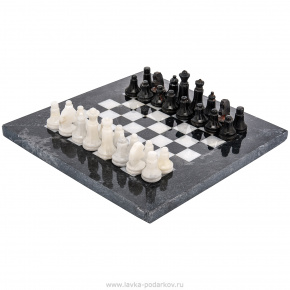 Шахматы с доской и фигурами из натурального камня. Оникс, фотография 0. Интернет-магазин ЛАВКА ПОДАРКОВ