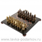 Шахматы из камня "Нефтяники" 40х40 см