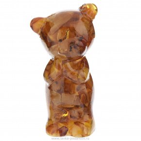 Статуэтка с янтарем "Медвежонок", фотография 0. Интернет-магазин ЛАВКА ПОДАРКОВ
