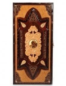 3819/60*27см Нарды резные "Слон" (липа, медь, кость моржа) 