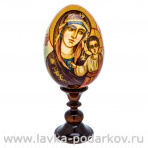 Яйцо пасхальное на подставке "Божья Матерь Казанская"