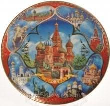 26110-15см Сувенирная тарелка "Москва"  15см