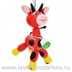 Климовская деревянная игрушка. "Корова" (дергунчик)