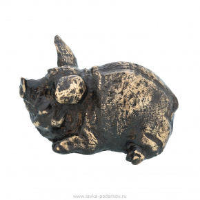 Бронзовая статуэтка "Молодая свинка", фотография 0. Интернет-магазин ЛАВКА ПОДАРКОВ