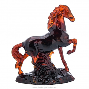 Скульптура из янтаря "Конь", фотография 0. Интернет-магазин ЛАВКА ПОДАРКОВ