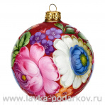 Новогодний елочный шар с ручной росписью