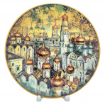 Тарелка сувенирная "Золотые купола"