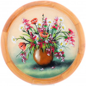 Декоративная тарелка-панно "Полевые цветы", фотография 0. Интернет-магазин ЛАВКА ПОДАРКОВ