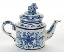 /М Гжель Чайничек МАЛЫЙ В АССОРТИМЕНТЕ 12*16см