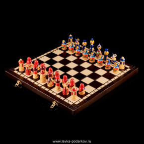 Шахматы деревянные "Бабушкины сказки" , фотография 0. Интернет-магазин ЛАВКА ПОДАРКОВ