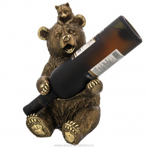 Подставка под бутылку "Медведь с енотом", фотография 0. Интернет-магазин ЛАВКА ПОДАРКОВ