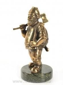 0011740 Бронза Статуэтка  "Лесоруб" большой