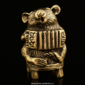 Наперсток бронзовый "Мышь с баяном", фотография 0. Интернет-магазин ЛАВКА ПОДАРКОВ