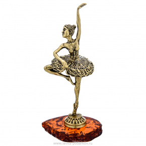 Статуэтка с янтарем "Балерина", фотография 0. Интернет-магазин ЛАВКА ПОДАРКОВ