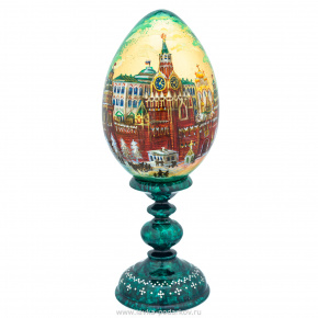 Яйцо пасхальное на подставке "Москва. Кремль", фотография 0. Интернет-магазин ЛАВКА ПОДАРКОВ