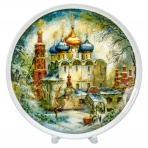 Тарелка сувенирная "Новодевичий монастырь. Смоленский собор"