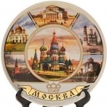 8413/08024 Сувенир ТАРЕЛКА "Москва" 11см в ассортименте