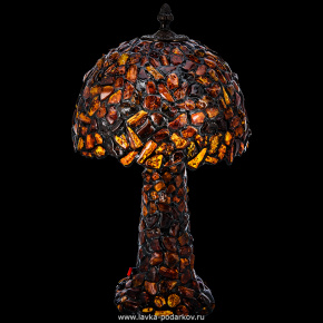 Настольная лампа из янтаря и бронзы. Высота 39 см, фотография 0. Интернет-магазин ЛАВКА ПОДАРКОВ