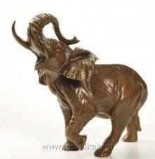 11137-2275 Бронза Бронза Скульптура "Слон №2" 