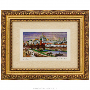 Картина на перламутре "Старая Москва" 28х22 см, фотография 0. Интернет-магазин ЛАВКА ПОДАРКОВ