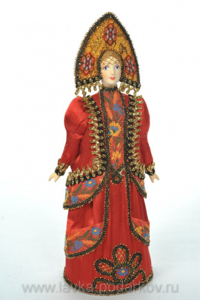 Кукла "Девушка в русском народном костюме", фотография 0. Интернет-магазин ЛАВКА ПОДАРКОВ