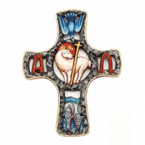 Христианская оловянная миниатюра "Крест настенный", фотография 0. Интернет-магазин ЛАВКА ПОДАРКОВ