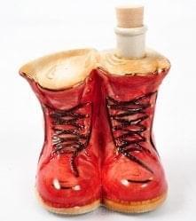 -0,05л Фарфор МИНИ-ШТОФ "Игрушка-Ботинки"в цвете и золоте 0,05л в комплекте 