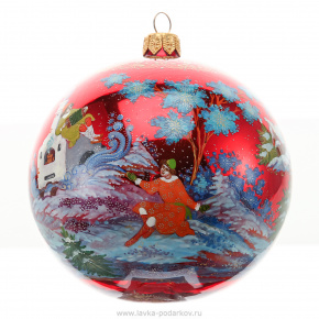 Новогодний елочный шар с художественной росписью, фотография 0. Интернет-магазин ЛАВКА ПОДАРКОВ