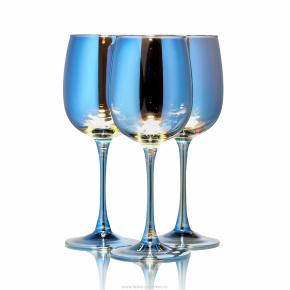 Набор 3 бокала для вина 420 мл "Лазурит", фотография 0. Интернет-магазин ЛАВКА ПОДАРКОВ