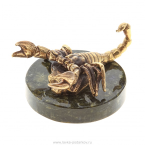 Бронзовая статуэтка "Знак зодиака Скорпион", фотография 0. Интернет-магазин ЛАВКА ПОДАРКОВ