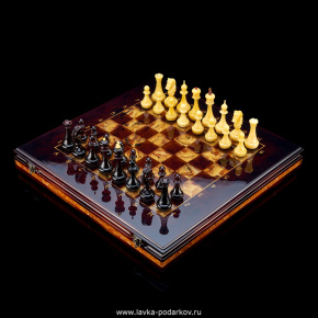 Шахматы эксклюзивные "Янтарные", фотография 0. Интернет-магазин ЛАВКА ПОДАРКОВ