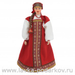 Кукла ручной работы в костюме Московской губернии