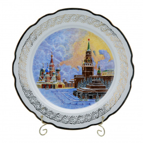 Сувенирная тарелка "Красная площадь", фотография 0. Интернет-магазин ЛАВКА ПОДАРКОВ