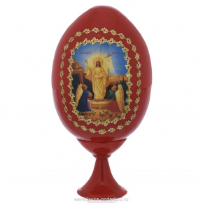 Яйцо пасхальное на подставке "Воскресение Христово", фотография 0. Интернет-магазин ЛАВКА ПОДАРКОВ