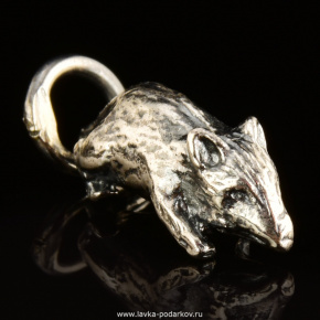 Сувенир "Мышка" для кошелька (Серебро 925*), фотография 0. Интернет-магазин ЛАВКА ПОДАРКОВ