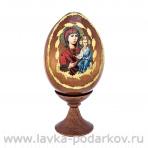 Пасхальное яйцо на подставке "Казанская Божья Матерь"