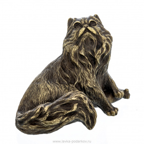 Бронзовая скульптура "Персидская кошка", фотография 0. Интернет-магазин ЛАВКА ПОДАРКОВ