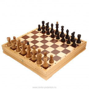 Шахматы деревянные стандартные, фотография 0. Интернет-магазин ЛАВКА ПОДАРКОВ