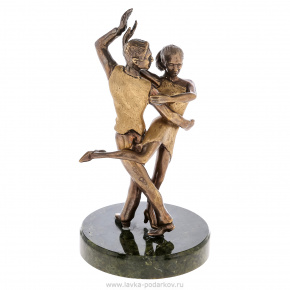 Бронзовая статуэтка "Танцующая пара", фотография 0. Интернет-магазин ЛАВКА ПОДАРКОВ