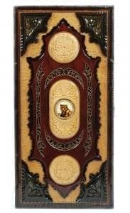 3860/60*27см Нарды резные "Львица" (липа, медь, кость моржа) 