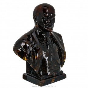 Скульптура-бюст из янтаря "В.И.Ленин", фотография 0. Интернет-магазин ЛАВКА ПОДАРКОВ